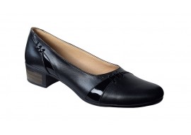 Pantofi dama comozi si eleganti din piele naturala Negru - MVS76N